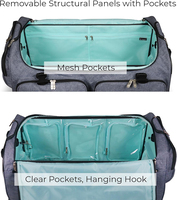 Échantillon Gratuit – Meilleure Usine BSCI – Sac de Voyage Pliable de Luxe pour Vêtements de Sport, à Roulettes, avec Fermeture Éclair, pour Danse