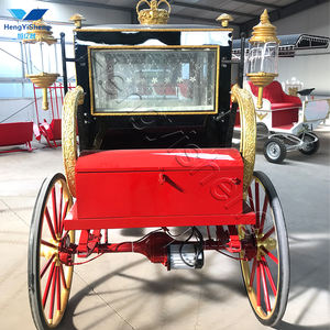 Carruaje de Caballos Real Europeo de Lujo Personalizado, Carruaje Romántico Vintage para Bodas - Product Image 5