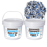 LSY 20/40 Lb Orbit Epoxy Blend Color Chips Décorations en paillettes pour peinture époxy polyaspartique pour revêtement de sol en béton de garage