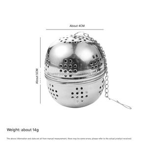 Boule à thé en maille d'acier inoxydable 4.5cm/5.5cm/7cm/9cm infuseur à thé avec chaîne LB2730 - Product Image 5