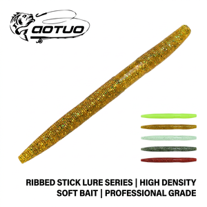Aotuo Leurre souple artificiel en PVC, type ver <span class=keywords><strong>de</strong></span> terre, 3 et 4 pouces, pour la pêche au drop shot au bar - Product Image 1