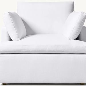 Fauteuils élégants blancs de meubles de salon confortables solides d'intérieur atmosphérique haut de gamme - Product Image 1