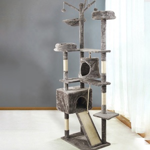 Arbre à chat de haute qualité à <span class=keywords><strong>4</strong></span> niveaux pour chats de grande taille et lourds, arbre à chat en bois avec plateforme de saut - Product Image 4
