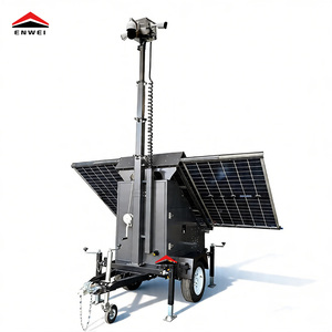 Générateur solaire portable étanche sur remorque avec 3*400W de panneaux monocristallins <span class=keywords><strong>pour</strong></span> chantier de construction en zone isolée - Product Image 2
