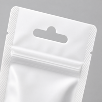 Adaptateur de câble de données imprimé sur mesure, chargeur, écouteurs, accessoires électroniques, emballage transparent, pochette zippée autoportante