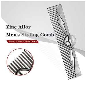 หวีสำหรับแต่งผมสำหรับผู้ชายหวีแต่ง<span class=keywords><strong>ผม</strong></span>ทำจากโลหะผสมสังกะสีป้องกันไฟฟ้าสถิตย์ใช้ในบ้าน - Product Image 2