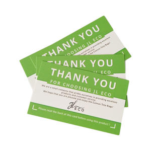 Papel a todo color de alta calidad, Impresión de tarjetas de agradecimiento con su logotipo para productos de <span class=keywords><strong>Amazon</strong></span> Insertar - Product Image 5