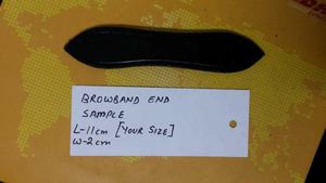 Bandas para cejas de cuero de lujo de alta calidad con extremos de bucle, accesorios elegantes para caballos para montar, ropa ecuestre, estilo occidental - Product Image 3