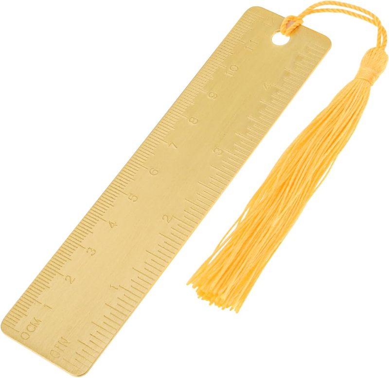 Metal Bookmark with Measurement Scale Slim