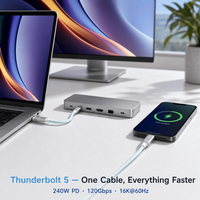 Câble USB 2.0 Type C vers Type C en nylon tressé blindé, 240W PD 3.1 5A, avec puce E-Marker, charge rapide pour ordinateur portable, OEM ODM, vente en gros