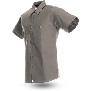 Camisa de Trabajo Industrial de Manga Corta Personalizada para Hombre S12, Ropa de Trabajo Resistente a las Arrugas - Product Image 2