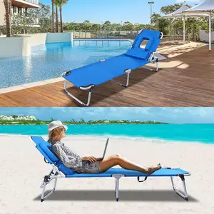 Prezzo di fabbrica schienale regolabile salotto portatile lettino da <span class=keywords><strong>mare</strong></span> pieghevole lettino da spiaggia reclinabile sedie da spiaggia per esterni - Product Image 1
