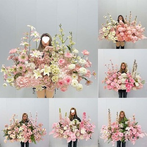 Composizione Floreale Artificiale <span class=keywords><strong>Rosa</strong></span> Personalizzabile LO-887, Decorazione per Cerimonie e Centrotavola - Product Image 3