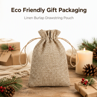 Sacs en toile de jute avec cordon de serrage, écologiques, imprimés par transfert thermique, pochettes personnalisées avec logo, en gros pour les courses, les cadeaux, personnalisables