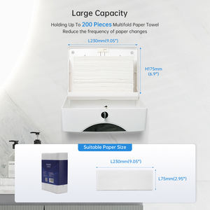 Boîte à essuie-mains de salle de bain de qualité supérieure-Convient aux essuie-mains standard, anti-poussière pour le séchage après lavage - Product Image 4