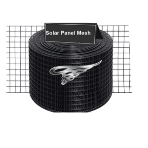 6 inç * 100ft güneş kuş örgü siyah kaplı <span class=keywords><strong>1</strong></span>.0mm GÜNEŞ PANELI kuş engelleyici Mesh Critter Guard Mesh - Product Image 5