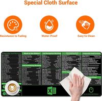 Harga Pabrik Mousepad Custom dengan Semua Tombol Pintasan Excel, Mouse Pad Besar untuk Gaming