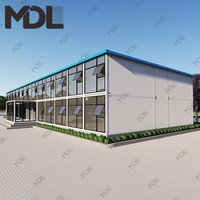 Chine, structure en acier léger, modulaire, 2 chambres empilables, bateau maritime, maison de luxe, maisons préfabriquées