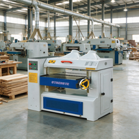 Mesin Pemotong Kayu Industri Heavy Duty dengan Kepala Pemotong Lurus 4 Mata Pisau, Planer Kayu Satu Sisi 830 mm