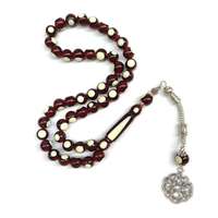 Perles de prière musulmanes, bracelets de pèlerinage, perles de tennis de table 10mm, 45 pièces, perles de louange Imam, Misbahah, Tabitha islamique, chapelet