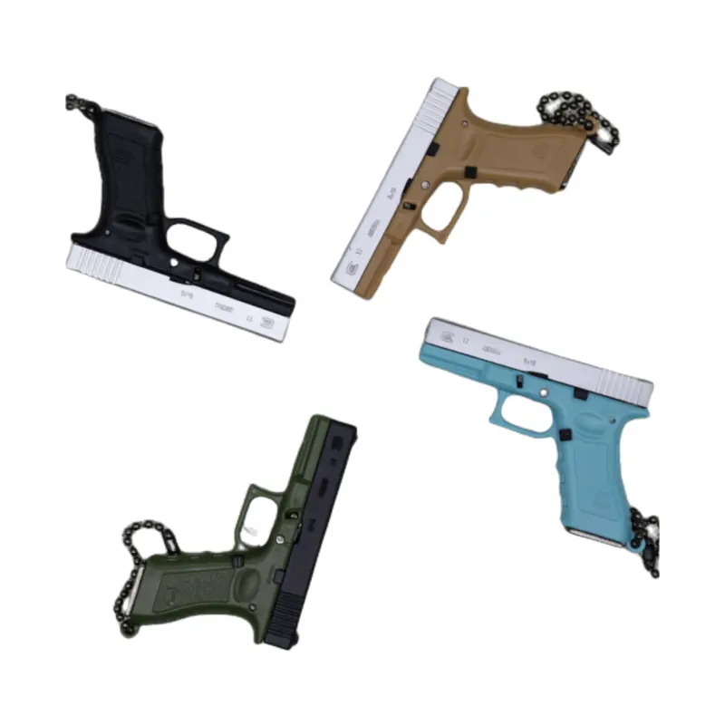 Fabricantes Para Chaveiro Atacado Metal Chaveiro Pistola Corrente De Metal Real Mini Pistola 3D Chaveiro