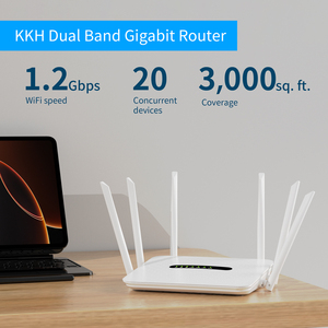 Wifi 5 Router 6-Stream đạt được anten nội bộ bao gồm lên đến 3,000 sq. FT. Thêm thiết bị lưới dễ dàng để hỗ trợ VPN bảo hiểm mở rộng - Product Image 5