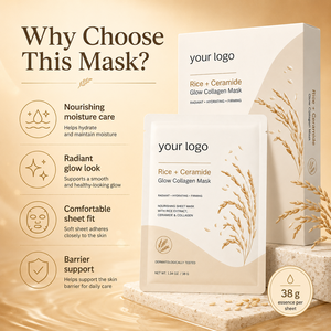 <span class=keywords><strong>Mascarilla</strong></span> Facial de Colágeno con Extracto de <span class=keywords><strong>Arroz</strong></span> y Ceramida NP, Nutritiva, Luminosa, Reforzadora de la Barrera Cutánea, Reafirmante, <span class=keywords><strong>Mascarilla</strong></span> de Colágeno con Ceramida de <span class=keywords><strong>Arroz</strong></span> - Product Image 4