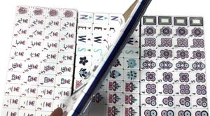 ไพ่นกกระจอกอะคริลิค 4 ชั้น ของแท้จากอเมริกา 160 ชิ้น แบบพับได้ พกพาสะดวก ทนทาน เป็นมิตรกับสิ่งแวดล้อม คุณภาพสูง สีน้ำเงินเข้ม - Product Image 3