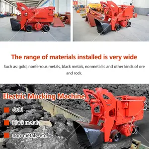 Personalizable subterráneo Mucking Rock Gold Mining Rock Loader Túnel eléctrico Mucking Machine