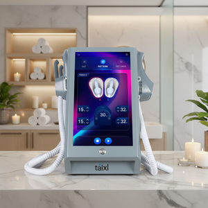 เครื่องกระตุ้นกล้ามเนื้อหน้าท้องแบบ EMS ระดับมืออาชีพ 4 หัวจับ สำหรับฟิตเนสและสร้างกล้ามเนื้อ - Product Image 1