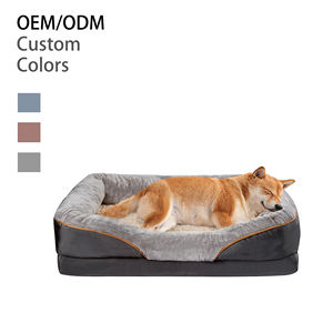 Casas grandes lavables de lujo de espuma viscoelástica impermeable cama de descanso para dormir cama para gatos cama para perros y Mascotas - Product Image 1