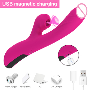 Vibratore clitorideo emozionante 3 In 1 con 10 vibrazioni + 3 modalità di vibrazione di aspirazione della frequenza massaggiatore della Vagina del prodotto - Product Image 4