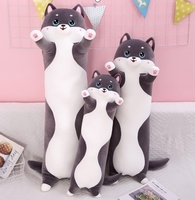 Peluche en forme de chat et de panda en gros, style populaire, coussin décoratif avec rembourrage en coton PP