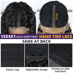 FREEDOM Perruque Lace Front pour femmes en fibre synthétique haute température bouclée, densité 130%, 30 pouces, pour brun, blond, rouge, baby - Product Image 6