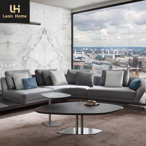 أريكة قطاعية حديثة بتصميم إيطالي فاخر، طقم أرائك بتصميم بسيط وفاخر لغرفة المعيشة - Product Image 5