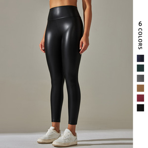 2025 nouvelles dames pantalons de Yoga haute élastique respirant Leggings décontracté Fitness <span class=keywords><strong>grande</strong></span> <span class=keywords><strong>taille</strong></span> sans couture techniques - Product Image 5