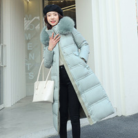 Nouvelle Veste d'Hiver Longue pour Femme, Manteau à Col Capuche en Coton et Polyester, Parka Matelassée Chaude et Épaisse, Vêtement d'Extérieur