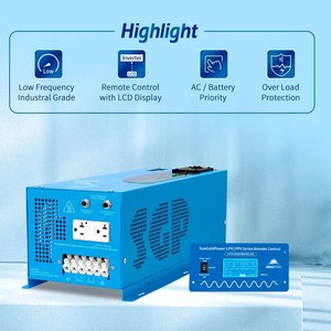 Inversor de Onda Sinusoidal Pura SU N GO LD PO WR de 2000W 3000W 4000W 48V Monofásico/Trifásico con Cargador - Product Image 4