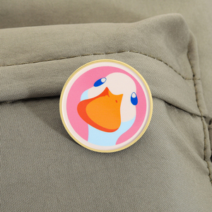 Broches de Esmalte con Diseño de Cara de Pato Kawaii, Lindos Broches de Animales de Dibujos Animados para Mochilas, Ropa, Solapa, Insignia, Venta al por Mayor - Product Image 3