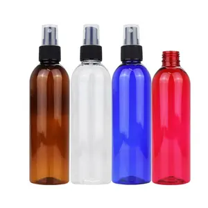 250ml Refillable Transparent Color Essential Oils Perfume Toner Alcohol Plastic Spray Bottle