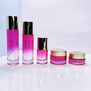 Lot de Luxe en Gros : Ensemble Cosmétique en Verre Violet Vide – Pot 30g/50g et Flacon Pompe Lotion 40-120ml, Emballage Carton Sérigraphié - Product Image 2