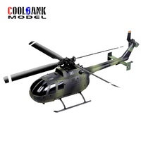 Hélicoptère COOLBANK C186 Professionnel Télécommandé RC Modèle 2.4GHz 4 Voies Monohélice Sans Aileron Électrique Extérieur Plastique