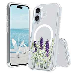 <span class=keywords><strong>Coque</strong></span> de téléphone portable <span class=keywords><strong>fleur</strong></span> magnétique pour <span class=keywords><strong>iPhone</strong></span> 16 15 14 13 12 <span class=keywords><strong>11</strong></span> <span class=keywords><strong>coque</strong></span> de téléphone portable TPU antichoc - Product Image 4
