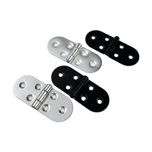 Bisagra para Muebles de Acero Inoxidable, Montaje en Superficie, Color Negro Natural, Duradera, para Puertas de Armarios y Mesas Abatibles - Product Image 1