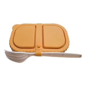 Silicone Reusable Snack Containers <b>with</b> <b>Lids</b>, Double Compartment <b>Box</b> Containers for Dips Salad Condiment, <b>Small</b> Food Snack Case - Product Image 3