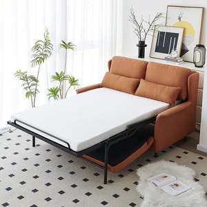 Canapé-lit en tissu escamotable avec <span class=keywords><strong>matelas</strong></span> synthétique remplaçable, lit multifonctionnel <span class=keywords><strong>pour</strong></span> salon et grand magasin - Product Image 5