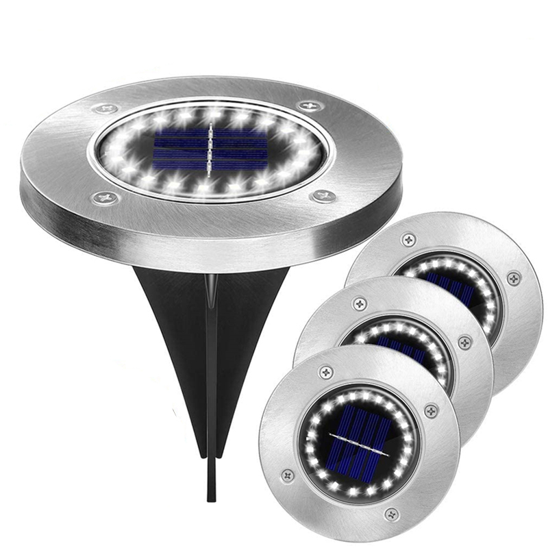 Outdoor 16 Led Pathway Solar Landscape Spot Ground Light for Pathway Patio