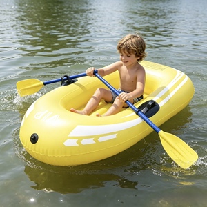 Kayak gonflable en PVC en promotion, monoplace ou biplace, bateau gonflable pour enfants, canoë d'été pour divertissement aquatique en extérieur - Product Image 2