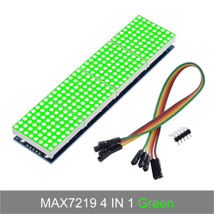 MAX7219 32x8 4-in-1 <strong>LED</strong> Display Modules Dot Matrix ICs with 5Pin Wires for <strong>Arduino</strong> &amp; Raspberry Pi - Product Image 4