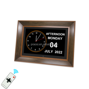 Khung Gỗ 15.6 "Inch Kỹ Thuật Số Lịch Ngày Đồng Hồ Y Học Nhắc Nhở Mất Trí Đồng Hồ Cho Bệnh Nhân Chứng Mất Trí Alzheimer - Product Image 2